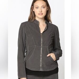 XCVI WEARABLES CORDUROY LARISA JACKET, DARK GRAY